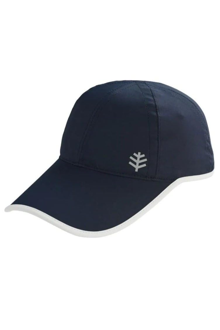 Coolibar Unisex Sport Cap - UPF 50+ Sun Protection - Lenny in Navy/White - Image 1